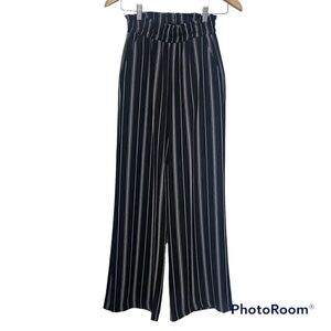 Suite Benedict made in Italy striped high waisted wide leg pants